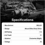Starter for 1986-2007 Freightliner Classic Cummins L-10 | OEM 3604665RX